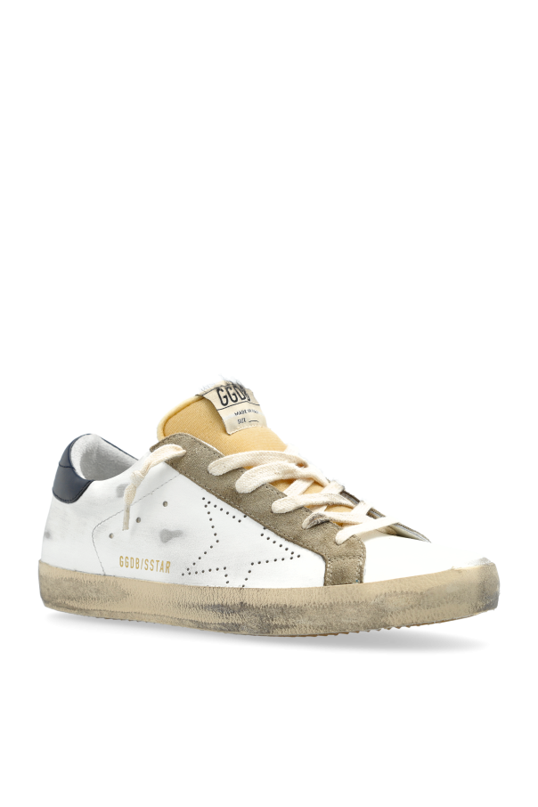 White Sneakers Super-Star Skate Con Toppa Esterna Golden